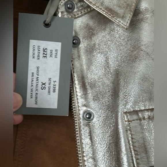 Nicholas K for Free People Metallic Seth Shirt - Picture 12 of 14